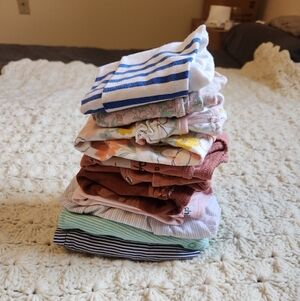 Spring Summer Lot 6-9 M Baby Girl Clothes Carter's Bodysuits Pants Romper Dress